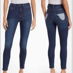 GOOD AMERICAN Good Waist Dark Wash Skinny Jeans!